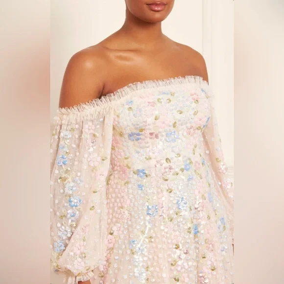 Confetti Gloss Off-Shoulder Ballerina Dress - Picture 5 of 9